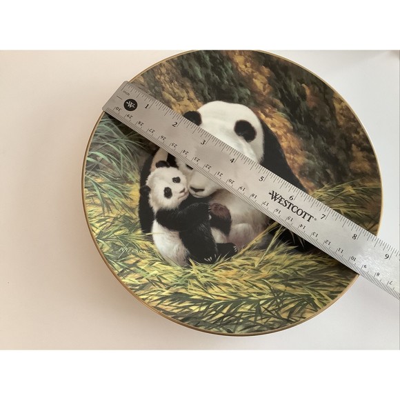The Panda By Will Nelson Bradex Collector Plate Endangered Species 1988 Series - Picture 3 of 6